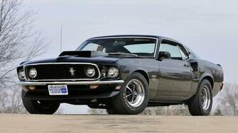 Wallpaper Muscle Car Boss Black