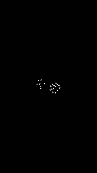 Pure Black iPhone Dice Background Wallpaper