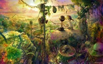 Trippy Landscape Wallpaper