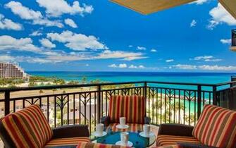 Balcony Ocean Wallpaper