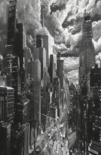 Black And White City Wallpaper
