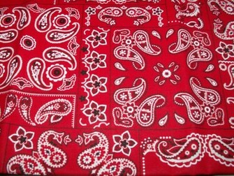 Red Bandana Background Print