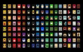 Spider Man Captain America Wolverine Mario The Joker Zerg Superheroes