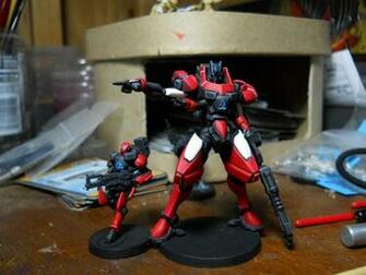 Infinity The Game Nomad Iguana Squadron Wip By Sephknight On