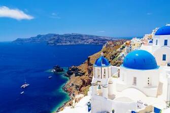 Pc Santorini Wallpaper Px Wallperio