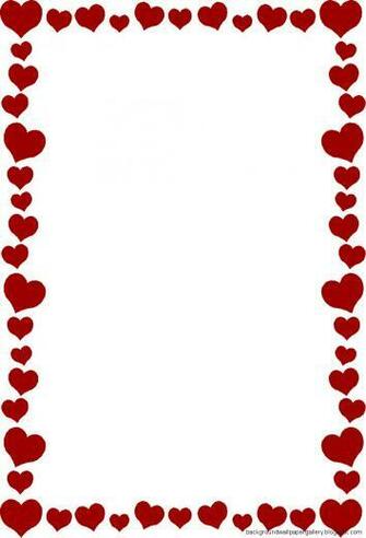 Valentines Days Border Clip Art Wallpaper Background