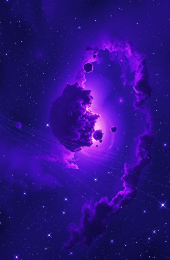 Purple Galaxy Wallpaper