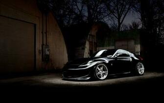 Black Nissan 370z Tuning Desktop Wallpaper