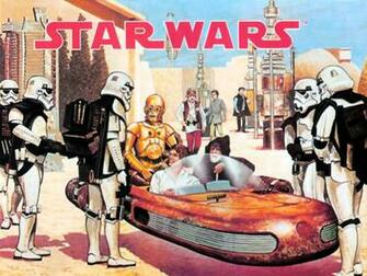 Desktop Wallpaper Using The Artwork From Classic Star Wars