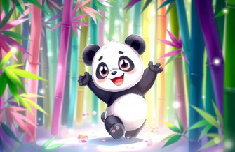 Cute Anime Panda Wallpaper
