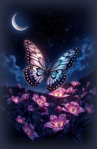 Night Butterfly Wallpaper
