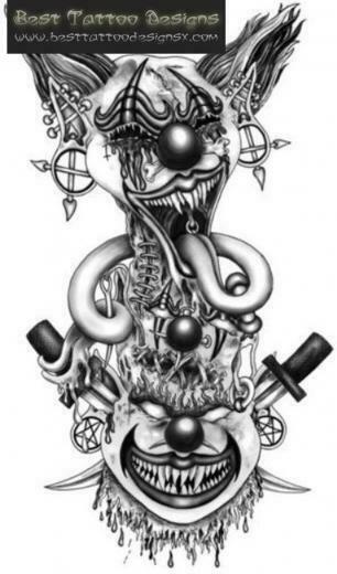 Cholo Drawings Source Clown Tattoo Ideas HD
