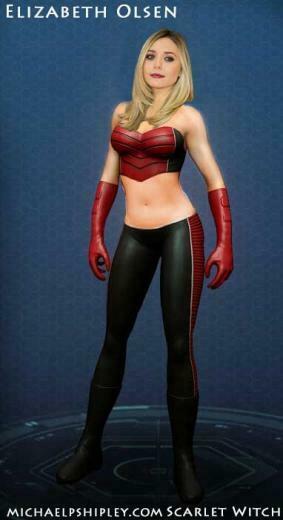Elizabeth Olsen Scarlet Witch By Ironmanjakarta