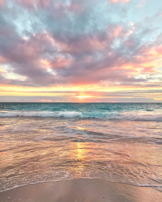Beach Sunset Background