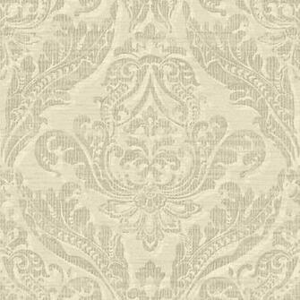 Cream And Grey Washed Damask Wallpaper Wall Sticker Outlet