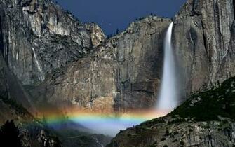 Waterfalls Wallpaper The Yosemite Falls Moonbow HD