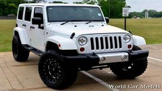 White Lifted Jeep Wrangler