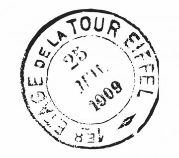 Eiffel Tower Postmark Transparent Backgr Png Image Pngio