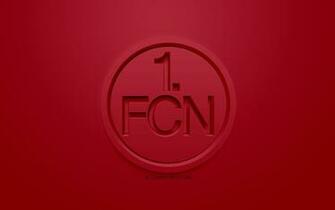 Wallpaper Fc Nurnberg Creative 3d Logo Burgundy