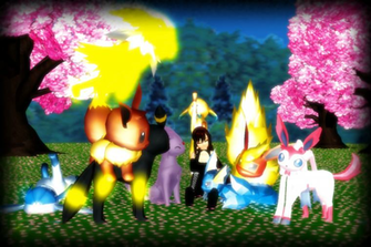 Cute Eevee Evolutions Wallpaper Mmd By