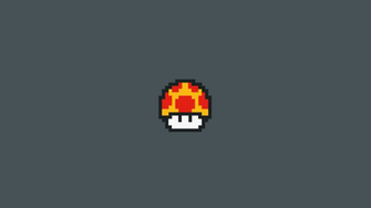 Super Mario Wallpaper Mushrooms Simplistic