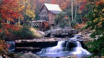 Watermill Wallpaper Background