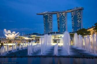 Wallpaper Singapore Gardens By The Bay Night Architecture