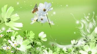 Green Flower Wallpaper Pc Background
