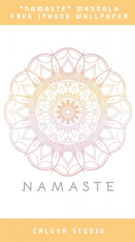 August Bie Mandala Yoga iPhone Wallpaper Caluya Design