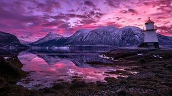 Purple Landscape Hq Wallpaper