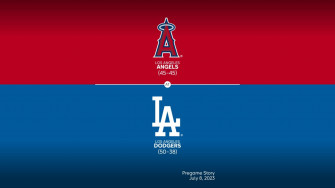 Angels At Dodgers July Title Slate Mlb