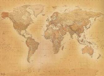 Giant Vintage World Map Wallpaper Murals Online Store