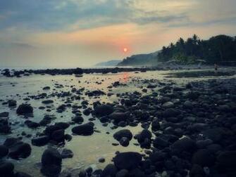 Sun Trees Rocks El Salvador Sea Beaches Wallpaper Background
