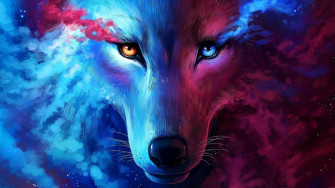 Galaxy Animals Wallpaper