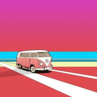 Vintage Vw Splitty Camper Van iPad iPhone HD Wallpaper