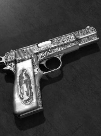 Maria 9mm Gun Screensaver For Amazon Kindle