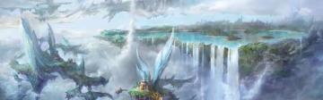 Dual Monitors Fantasy Landscape Wallpaper Wallpaperesque