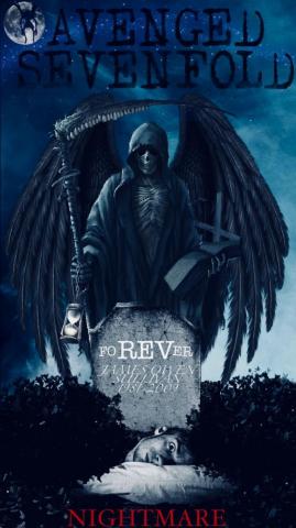 Avenged Sevenfold Nightmare Album Art Fan Made By John Moran Rip
