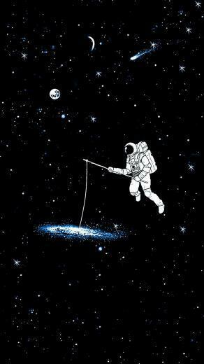 Astronaut Galaxy Wallpaper Top