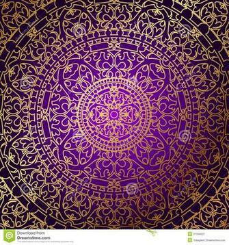 Purple And Gold Wallpaper