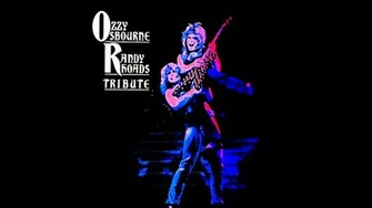 Ozzy Osbourne Heavy Metal Randy Rhoads Guitar Concert Poster Wallpaper