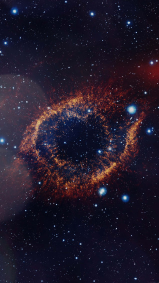 Get Ready To Explore The Universe With This Vibrant Blue Wallpaper