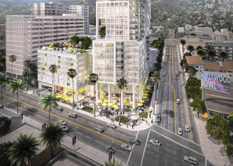 Hollywood Street Aerial Wallpaper
