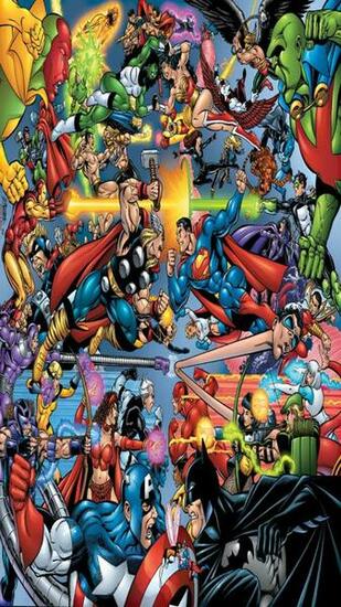 Marvel Vs Dc Galaxy S5 Wallpaper