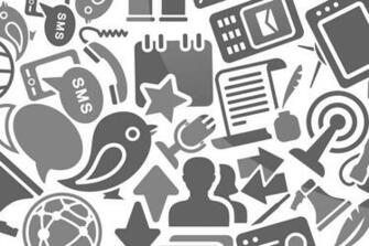 Social Media Background Bw