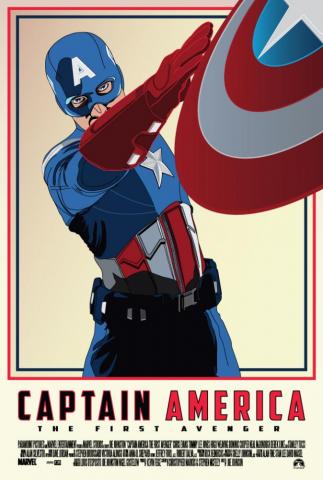 Captain America Movie Poster By Petemag