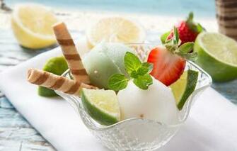 Wallpaper Summer Sea Ice Cream Strawberry Lime Sticks