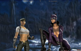 Mortal Kombat V Dcuniverse Sonya Blade Catwoman By Csuk 1t On
