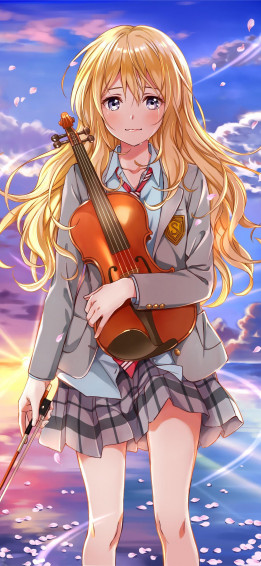 Kaori Miyazono Phone Cave iPhone Wallpaper