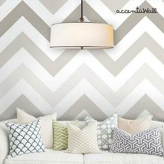 Chevron Warm Grey Peel And Stick Fabric Wallpaper 2ft X 4ft Sheet